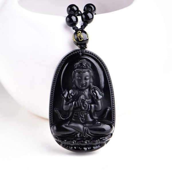 Buddha Pendant Black Obsidian BW1901