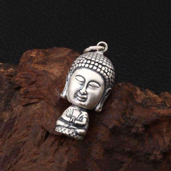 Buddha Pendant Thai Solid Silver BW1901