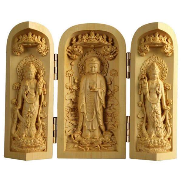 Buddha Statue Wooden handcrafted box BW1901