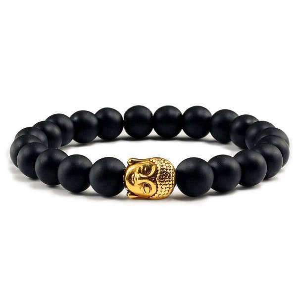 Buddha bracelet Natural lava stone BW1901