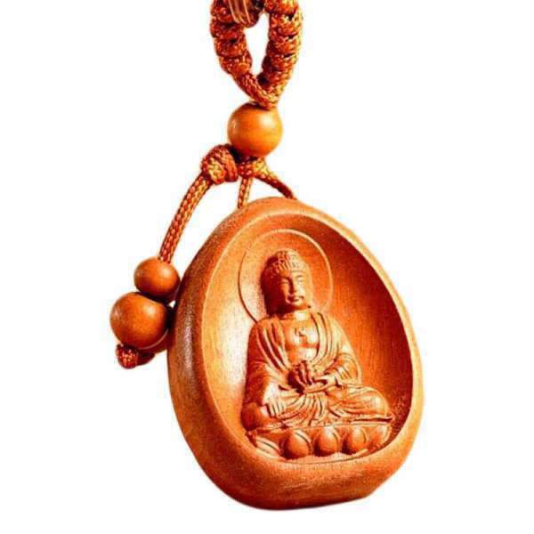 Medicine Buddha Pendant wood lotus BW1901