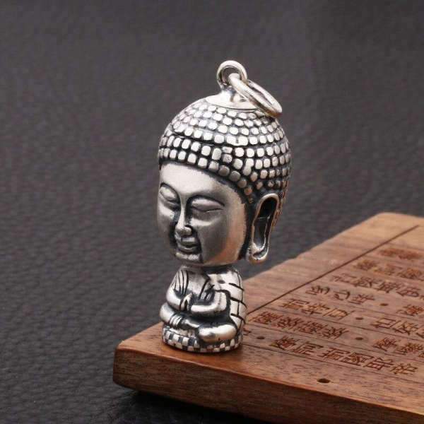 Buddha Pendant Thai Solid Silver BW1901
