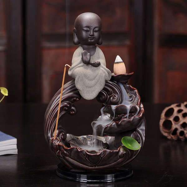 Buddha Incense Holder Shakyamuni and Guanyin BW1901