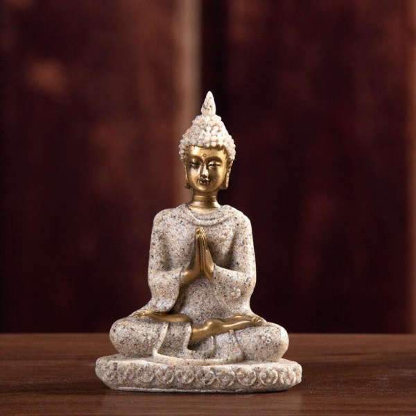 Statue Buddha sitting meditation(Sandstone) BW1901