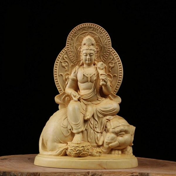 Buddha Statue  Carved Wood BW1901