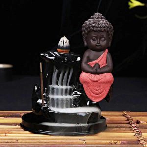 Buddha Incense Holder Buddhist Monk Waterfall BW1901