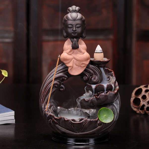 Buddha Incense Holder Shakyamuni and Guanyin BW1901
