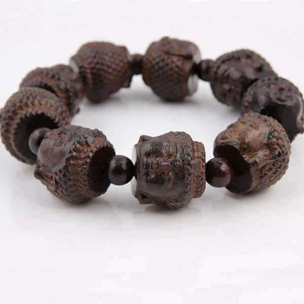 Buddha Bracelet Natural Wood BW1901