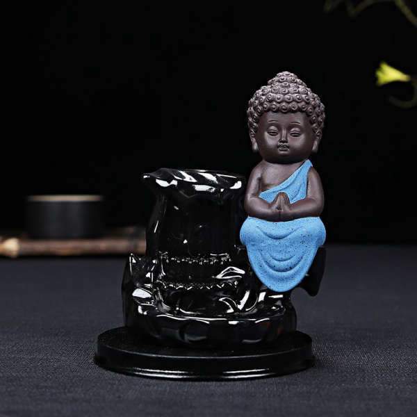 Buddha Incense Holder Buddhist Monk Waterfall BW1901