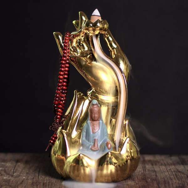 Buddha Incense Holder Golden Buddha Hand BW1901