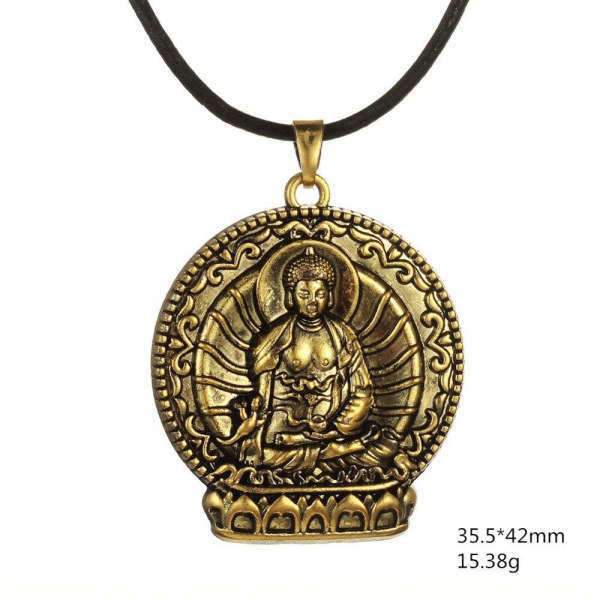 Gold Buddha Pendant Lotus Position BW1901