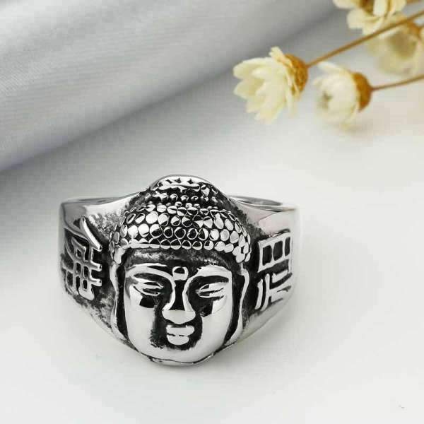 Buddha Ring Engraved Buddha face BW1901