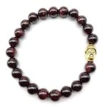 Buddha Bracelet Garnet Pearl BW1901