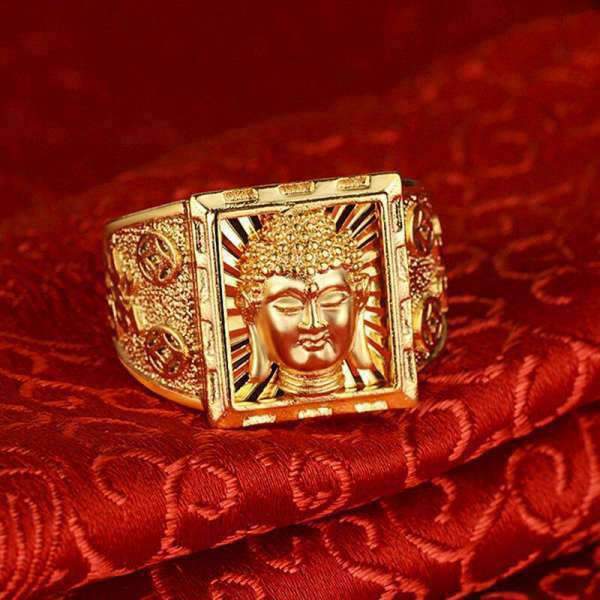 Buddha Ring Gold Buddha Face BW1901