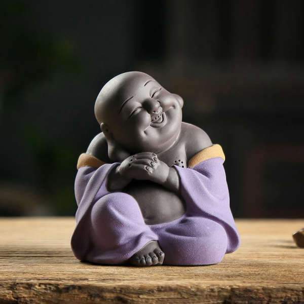 Laughing Buddha Statue Purple or Blue BW1901