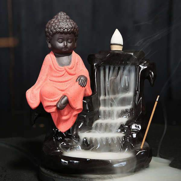 Buddha incense holder Amitabha waterfall BW1901