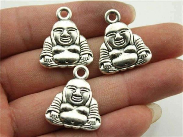 Silver Buddha Pendant Laughing Buddha (set of 3pcs) BW1901