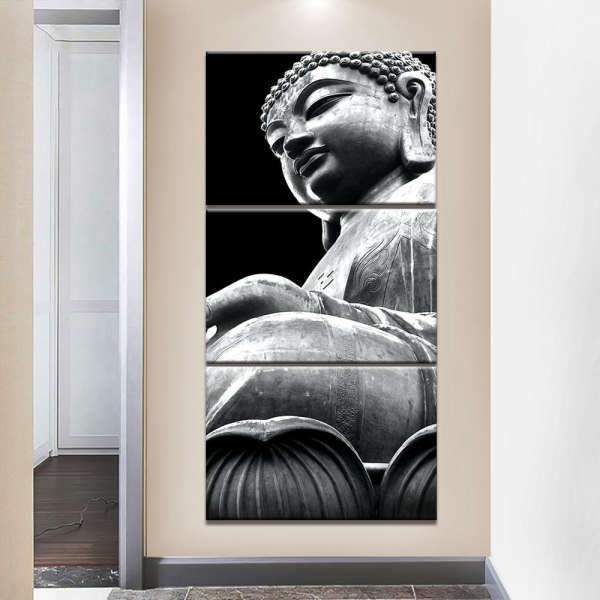Buddha board Shakyamuni black and white BW1901