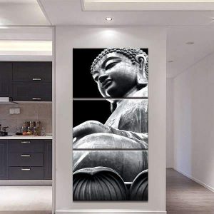 Buddha board Shakyamuni black and white BW1901