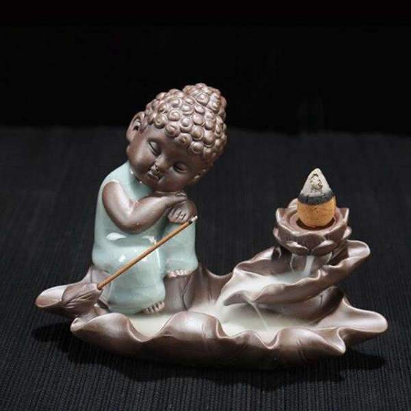 Buddha incense holder Buddhist monk thinker BW1901