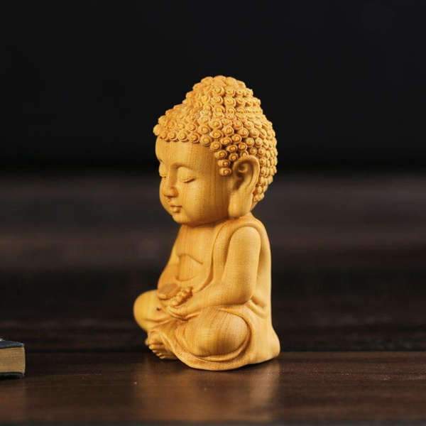 Statue Buddha meditation Amitabha sitting BW1901