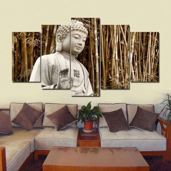 Painting Buddha protector and Bamboo BW1901