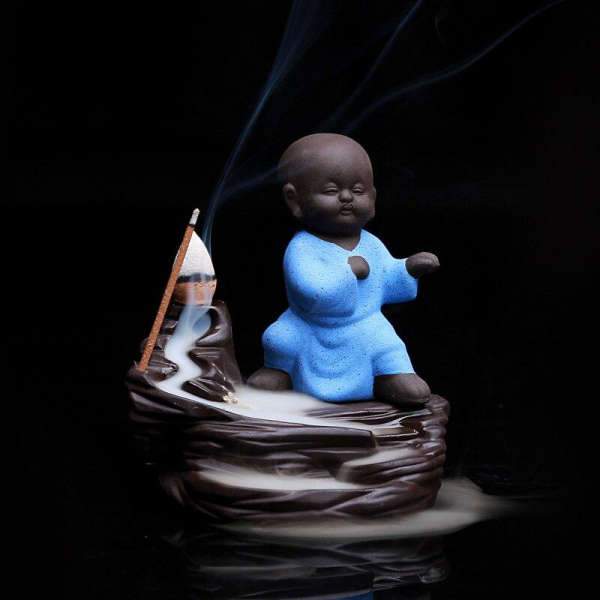 Buddha Incense Burner Buddhist Martial Art Monk BW1901