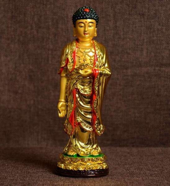 Shakyamuni Buddha Statue standing GOLD BW1901