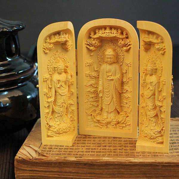Buddha Statue Wooden handcrafted box BW1901