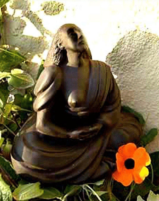 Goddess Statue, Woman Buddha Sculpture, Female Buddha Statue, Spiritual Art, Meditation Statue, Altar Art, Yoga Studio Decor, Lesbian Art