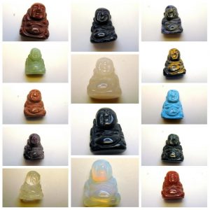 Buddha Stone Figurine Hand Carved Gemstone Totem Spirit Animal Collectible