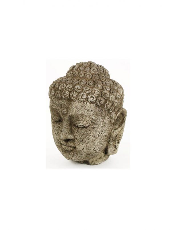 Buddha Head Concrete Garden Statue Cement Carved Asian Sculpture Cast Stone Figure Yoga Buddha Statues