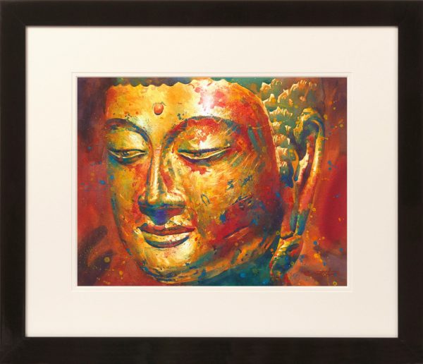 Buddha 2 - Original Watercolour Painting by Richard Eraut