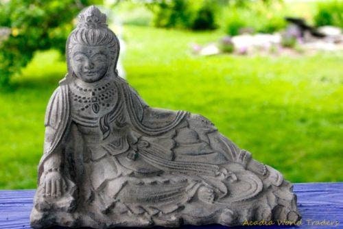 Resting Kwan Yin Garden Statue Bodhisattva Buddha Goddess
