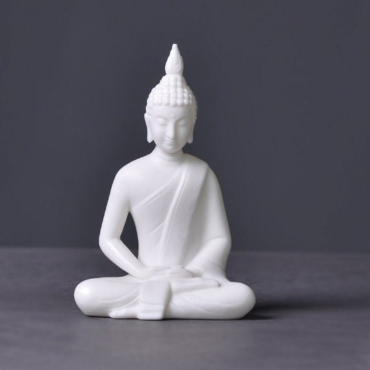 TANGPIN TEA- White Ceramic Statues Buddha Porcelain Crafts Decoration Chinese Kung Fu Tea Accessories