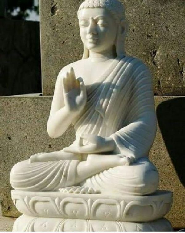 Marble buddha statue