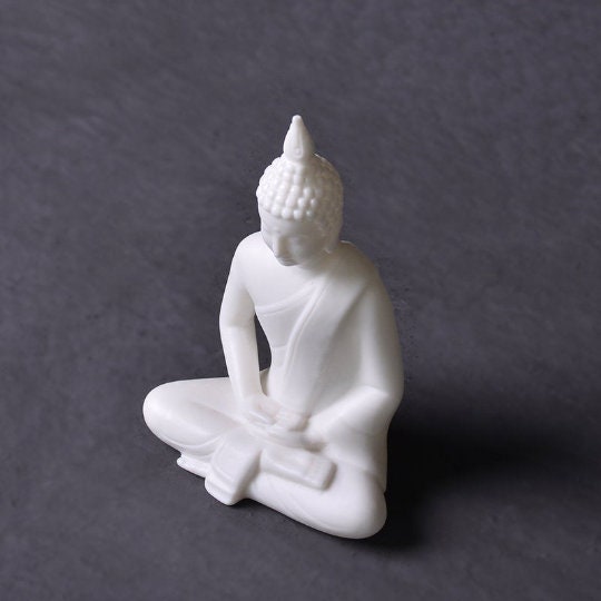 TANGPIN TEA- White Ceramic Statues Buddha Porcelain Crafts Decoration Chinese Kung Fu Tea Accessories