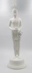 Fine porcelain white tall standing Thai Buddha holding pot