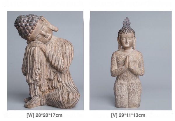 Artisan Handmade Synthetic Resin Buddha Statue, Siddhartha, God, Meditation, Yoga, Prayer, Mindfulness Gift, Garden Decor, Alter Statue