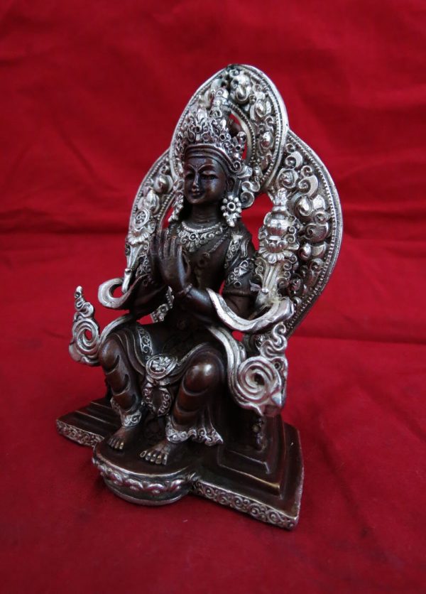 Buddhism Lord Maitreya Buddha Fine Copper Oxide Statue Handmade Nepal free