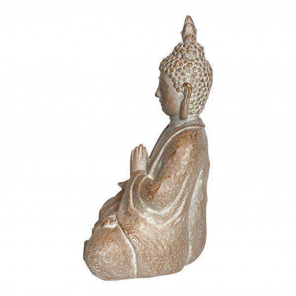 Gorgeous Sand Color Meditating Buddha - Perfect Nightstand or Altar Buddha Statue - Zen Home Decor Statue