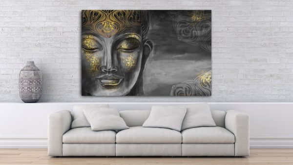Bodhisattva Buddha | Buddha Statue | Digital Art | Unusual Painting | Hand Drawn | Buddha Wall Art | Prints Wall Art | Wall Art Canvas | Art