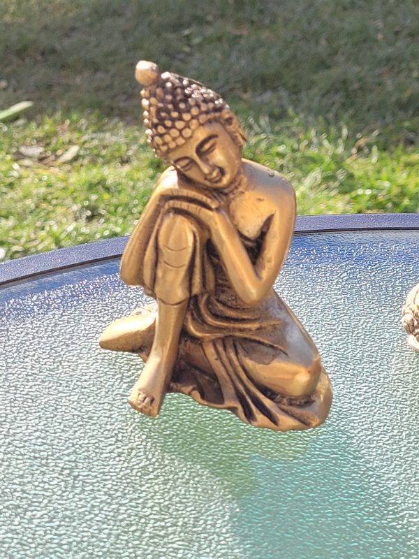 LASTCHANCE40%OFF|Buddha Statue Figurine - 4" Relaxed Buddha Idol Sculpture Home Decor Meditation