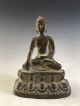 Handmade Buddha Statue Collection Hand-carved White Copper Buddha Statue Decoration Christmas Gift—002
