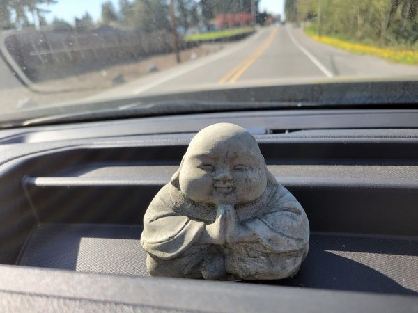 Happy little Buddha statue