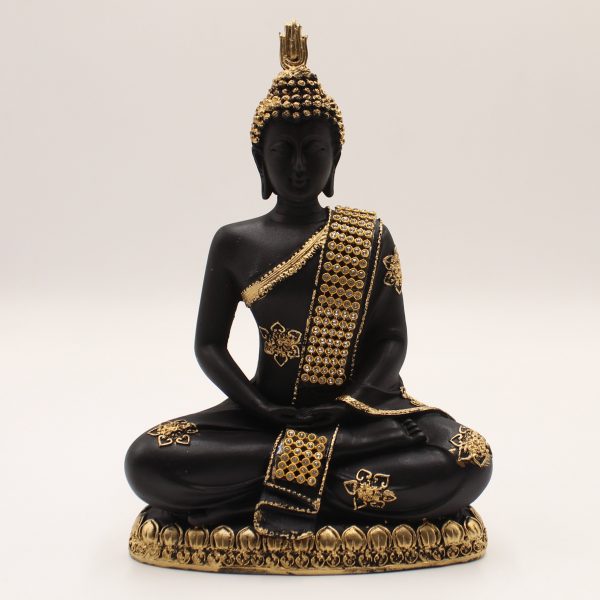 Indian Handcrafted Seated Buddha Statue Home Table Top Decor Handmade Buddhism Thai Meditating Indoor Decoration Sculpture Praying Figurines