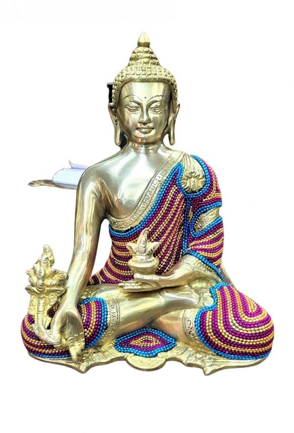 LASTCHANCE40%OFF|Large Buddha Statue Figurine Idol Meditation Home Decor - 11" Buddha Idol Sculpture Calm Peaceful Yoga Work Studio Decor
