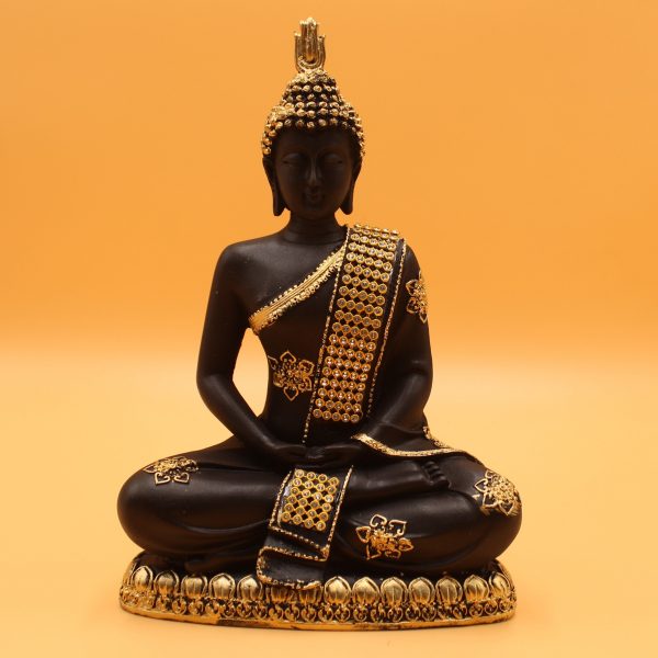Indian Handcrafted Seated Buddha Statue Home Table Top Decor Handmade Buddhism Thai Meditating Indoor Decoration Sculpture Praying Figurines