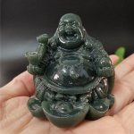 Home Decor Buddha Statue Charms thai amulet Famous Laughing Buddha Statue Figurine Sculptures  Handmade Craft Lucky Gift 11