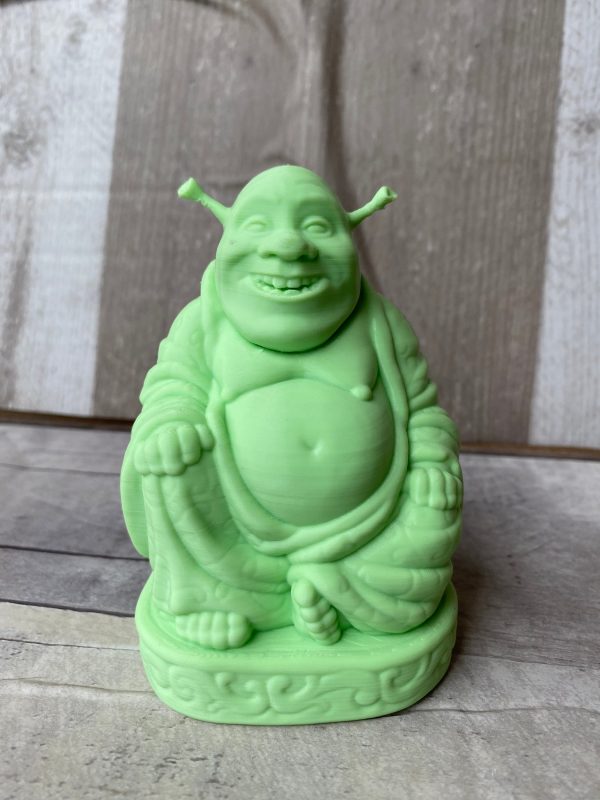 Shrek Buddha Statue, 3D Printed, Home Decor, Desk Ornament, Shrek Figurine, Multiple Colors and Sizes Available!